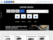 Tablet Screenshot of lesonisuzu.com